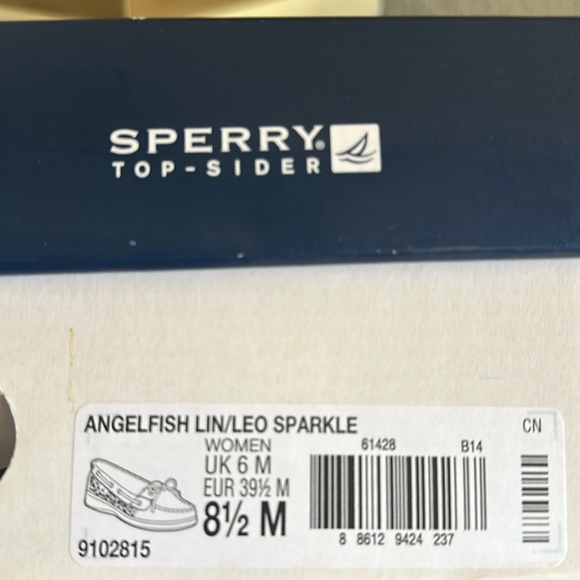 Sperry Top Sider Angelfish 9102815 Women’s Sequin Leopard Boat Shoes Size 8.5 - Picture 10 of 11